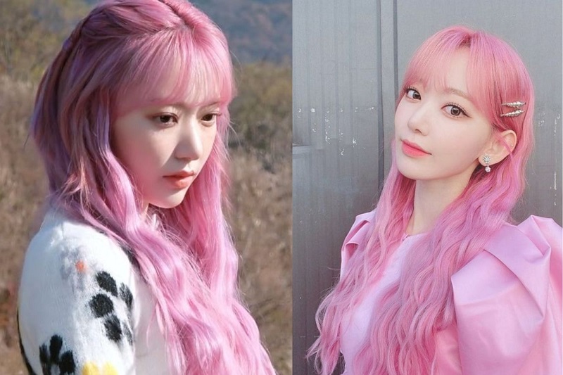 Idol gốc NHật Sakura dịu dàng với kiểu tóc trẻ trung nhuộm hồng độc đáo