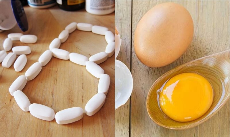 Cách trị nám bằng vitamin B1 kết hợp với trứng gà