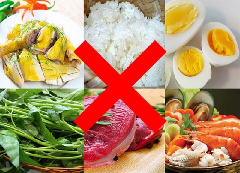 Tránh ăn những thực phẩm dễ gây sẹo