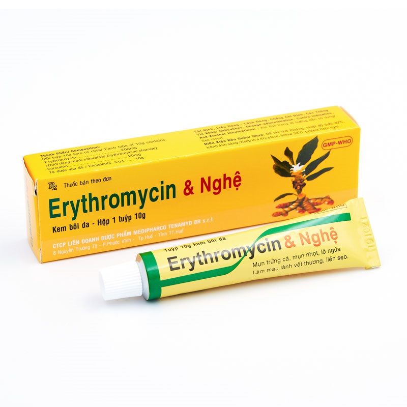 Kem trị mụn bọc hiệu quả của Erythromycin
