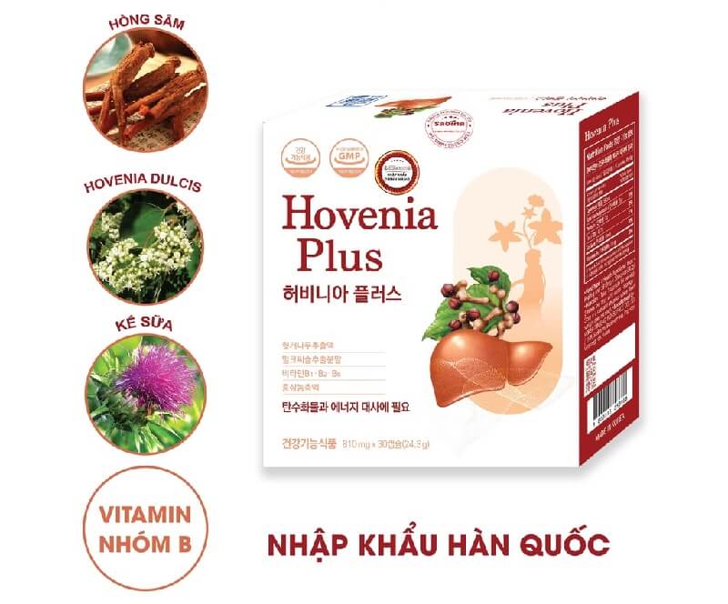 Thuốc giải độc, mát gan Hovenia Plus