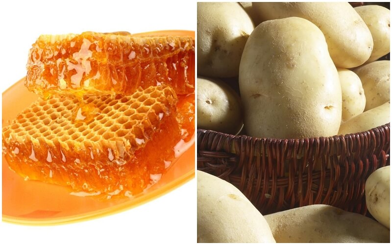 Cách tẩy lông nách bằng mật ong và khoai tây