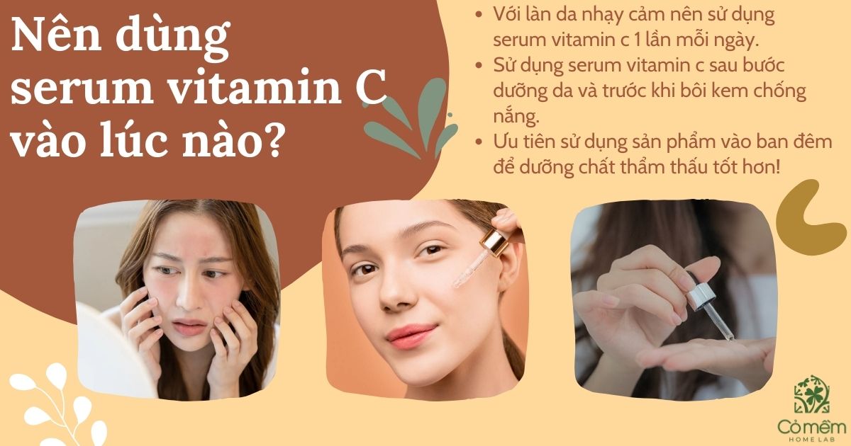 cách dùng serum vitamin c